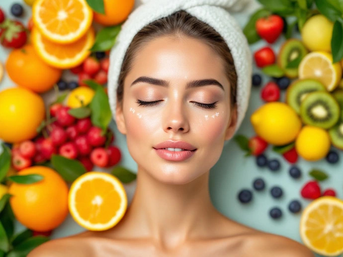 Een vrouw geniet van een facial behandeling